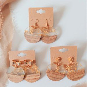 Wood/Resin Earrings
